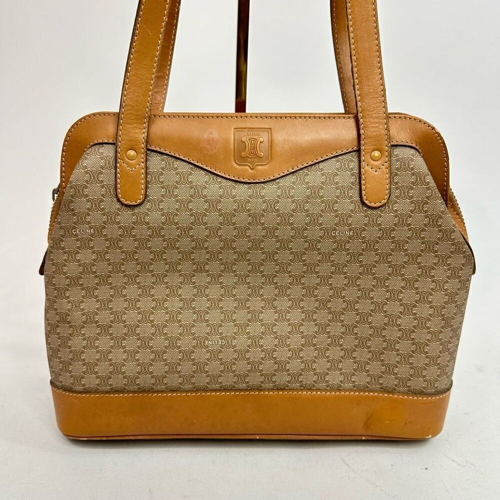 Vintage Celine Monogram Coated Canvas Tote - Picture 2 of 16